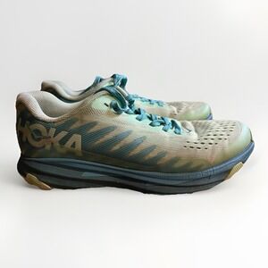 Size 5b- Hoka One One Torrent 3‎ Lime Glow Deep Lagoon